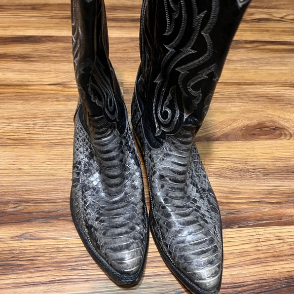 Tony Lama Original Snake Skin 🐍 Men Western Boots Sz 10-D - Picture 3 of 6